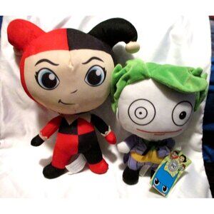 DC Comics Originals Joker & Harley Quinn Caricature Plush Toy Factory